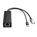 Gigabit USB C PoE Splitter 5V 2.4A IEEE 802.3af/at 1000Mbps