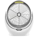 Usb-C Rechargeable Quiet Desk Fan With Led Light, Adjustable Speed Settings, Ideal For Home, Office, Or Dorm Use, 2000Mah Battery