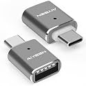USB C to USB Adapter(2 Pack), USB C Male to USB 3.0 Female Adapter OTG Converter Compatible with MacBook Pro 2019/2018/2017,MacBook Air 2018 and More Type-C Devices, Gray