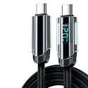 USB C to USB C 120W Fast Cable Durable Nylon Braided Cord(Black-A)