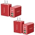 USB C Wall Charger, 4-Pack 40W 4-Port Type C Fast Charging Block Dual Port USBC Power Adapter + QC Multiport Wall Plug Multi Charger Block for iPhone 16 15 14 13 12 11 Pro Max Plus, iPad, Samsung