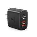 USB C Wall Charger Block, 40W USB C Fast Charging Block, 4-Port PD Power Adapter + QC Wall Plug Multiport Type C Charging Block Cube Compatible with iPhone 15 14 13 12 11 Pro Max XR XS 8, Samsung