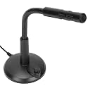 USB Computer Microphone, 360 Gooseneck Design Easy to Use USB Desktop Microphone Omnidirectional with LED Indicator for