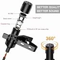 USB Lavalier Microphone, 6.6ft USB Microphone Plug & Play Omnidirectional Lapel Shirt Collar Clip on Mic for PC, Computer, Mac, Laptop, YouTube, Skype, Recording, Podcasting, Gaming