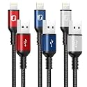 USB to Lightning Cable, Long iPhone Charger Fast Charging Cord 10FT, 3 Pack