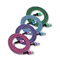 USB A to Lightning Cord, 4Pack/10Ft iPhone Charger Cable, Apple Approved