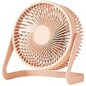 Usb-Powered 8 In Desktop Fan With Adjustable Angle, Efficient 2-Speed, Quiet And Portable For Classroom, Study, Or Bedroom, Orange