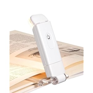 usb rechargeable book reading light with brightness adjustable for eye-protection led clip on book lights portable bookmark light for reading in bed car