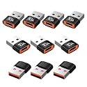 USB to USB C Adapter 10 Pack,10A 200W Fast Charging Data Transfer