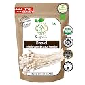 USDA Organic Enoki mushroom Extract Powder (100 gm) | Benefits of Polysaccharide | Boosts Immune System By Yogan Harvest