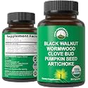 USDA Organic Wormwood Black Walnut Clove Cleanse for Humans Capsules