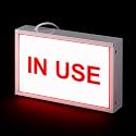 in Use LED Warning Sign, 100/277 VAC Hardwired, Wall Mount, Metal Case