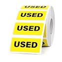Used Stickers 500 Pcs Vinyl Waterproof 0.75 × 1.5 Inch
