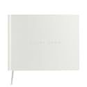 Useful Co. Guest Book for Party, Sign In Book, Leather Cover - White