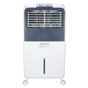 usha coolboy dlx personal air cooler for home with powerful blower honeycomb pads 6m air throw amp low power consumption 35l white
