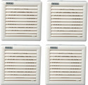 USHA Crisp Air Premia - BV pack of 4 with 2 Year Warranty 150 mm Exhaust Fan (white | Pack of 4)