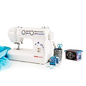 usha janome wonder stitch automatic zig-zag electric sewing machine 13 built-in-stitches 21 stitch functionwhitewith free sewing kit worth rs 500 and complementary sewing lessons in nine languages