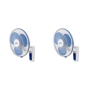 usha maxx air 400mm high speed wall fan blue amp white pack of 2