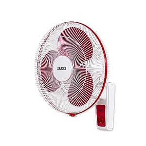 usha maxx air 400mm high speed wall fan red amp white
