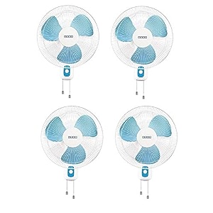 usha mist air 400mm wall fan blue pack of 4