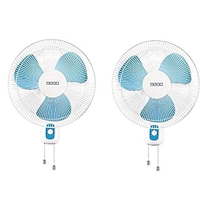 usha mist air 400mm wall fan blue pack of 2