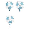 USHA Mist Air 400mm Wall Fan (Blue) pack of 3