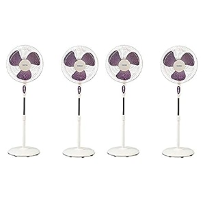 usha mist air duos 400mm pedestal fan purple pack of 4
