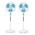 USHA Mist AIR DUOS Pedestal Fan (Blue) Pack of 2
