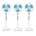 USHA Mist AIR DUOS Pedestal Fan (Blue) Pack of 3