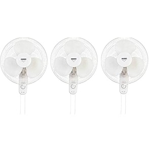 usha mist air icy 400mm wall fan white pack of 3