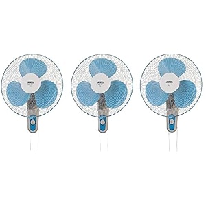 usha mist air icy 400mm wall fan blue pack of 3