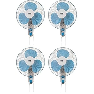 usha mist air icy 400mm wall fan blue pack of 4