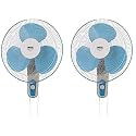 Usha Mist AIR ICY 400MM Wall Fan Blue Pack of 2