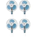 Usha Mist AIR ICY 400MM Wall Fan Blue Pack of 4