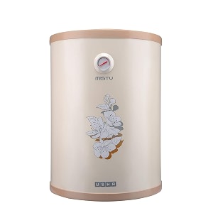 usha misty 15-litres 2000-watt 5 star storage water heater twinkling grey with free installation