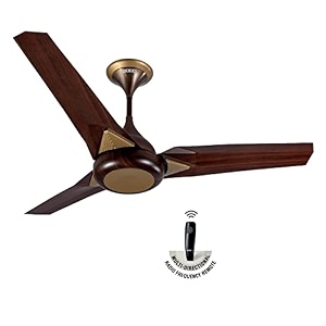 usha onio upsilonplus 1200mm bldc 5 stars energy efflicient dust amp oil resistant ceiling fan with remote terra brown