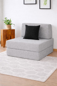 usha shriram folding 1 seater single foam fold out sofa cum bed