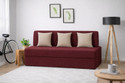USHA SHRIRAM Folding 4 Seater Double Foam Fold Out Sofa Cum Bed