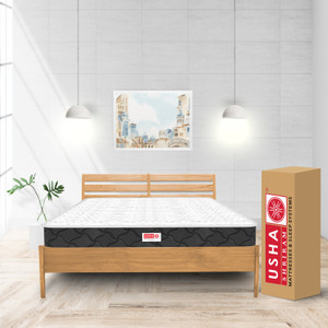 usha shriram rizewell bamboo fabric 6 inch king pocket spring mattress l x w 75 inch x 72 inch