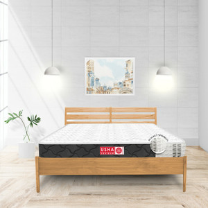 usha shriram rizewell bamboo fabric at factory rate 6 inch queen pocket spring mattress l x w 78 inch x 70 inch