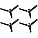 USHA Spirit 1200mm Ceiling Fan (Brown) pack of 4