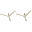 USHA Spirit 1200mm Ceiling Fan (Ivory) pack of 2