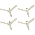 USHA Spirit 1200mm Ceiling Fan (Ivory) pack of 4