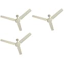 USHA Spirit 1200mm Ceiling Fan (Ivory) pack of 3