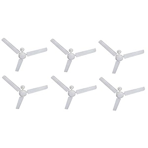 usha spirit 1200mm ceiling fan white pack of 6
