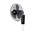 USHA Striker Plus Wall Fan|400MM Sweep Size |2100 RPM|Jerk-Free &amp; Uniform Oscillation|Aerodynamic Blade Design for High Air Delivery|Anti-Rust Protection|100% Copper Motor|(Black)|2 Year Warranty|