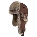 Ushanka Winter Trapper Hat with Ear Flaps for Men Women Warm Hunting Aviator Hats for Outdoor Cold Weather Faux Fur Hat