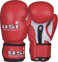 usi Amateur Contest Leather Maximum Protection Shock Absorbing Red 12oz. Boxing Gloves