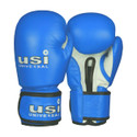 usi Boxing Gloves, Boxing Gloves For Men, 609M Amateur Contest Gloves, Large Blue Boxing Gloves (Blue, White)