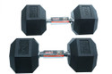 usi Dumbbells Hex Dumbbell Set Hexagon Rubber